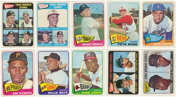 1965 Topps Baseball Near Set (596/598)